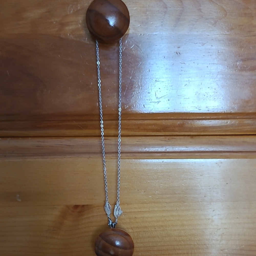 Double Herkimer Necklace With Pendant Attachment Option